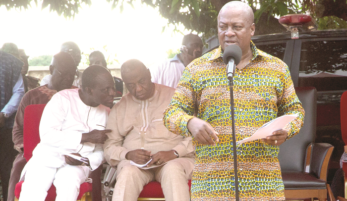 President Mahama speaking at the Deza Festival President Mahama speaking at the Deza Festival